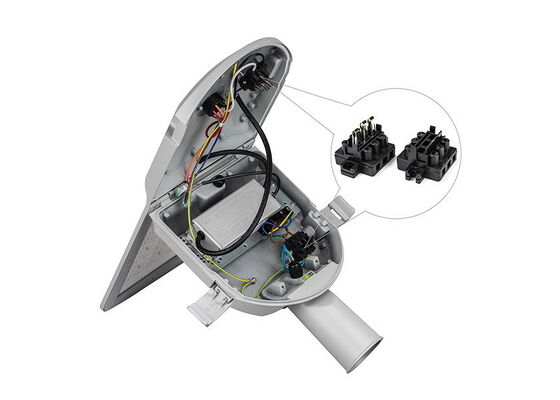 EAGLE GEN4 TUV ENEC ENEC PLUS+ CB CE RoHS Certified 30W LED Street Light 195lm/W With 7 PIN NEMA Socket Shorting Cap and 10KV SPD Tool-free opening and Self-cleaning Design